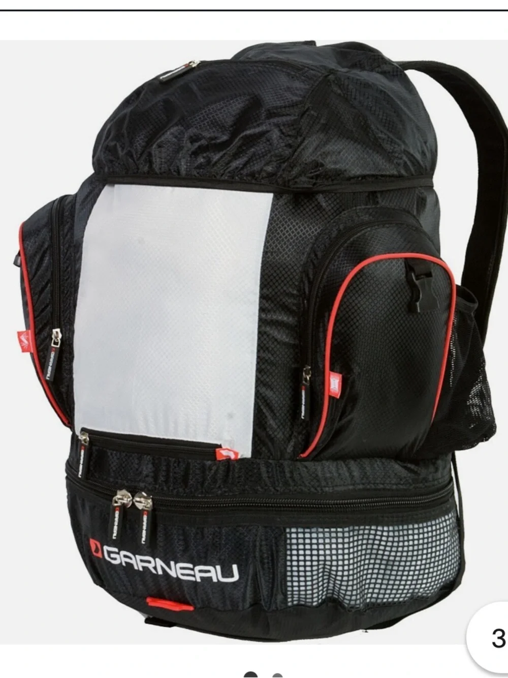 Louis Garneau Triathlon Black  Race Day Backpack